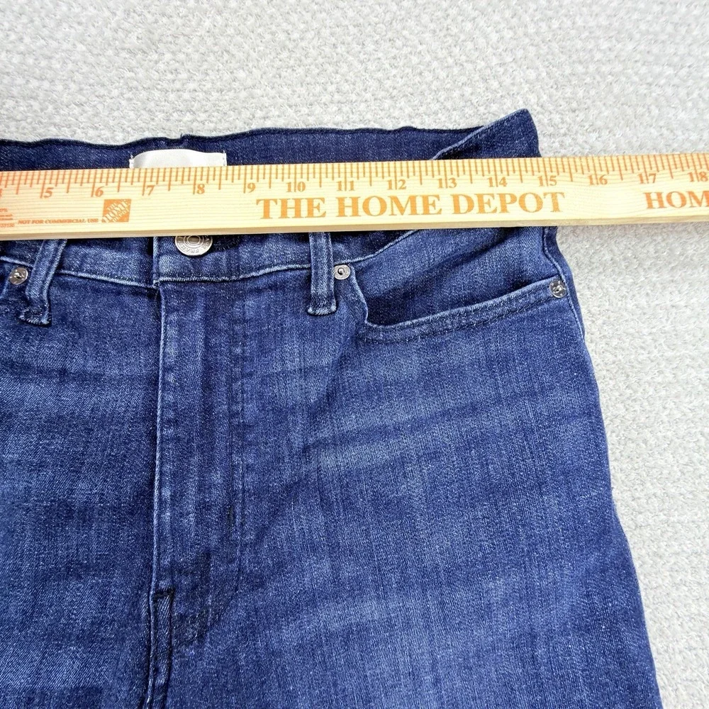 FRAME Le Palazzo Crop Jeans Womens 30 Guilty Wide Leg High Rise Blue